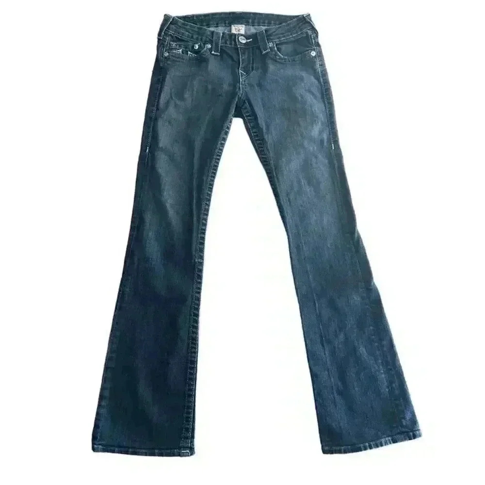 True Religion Bootcut Dark Wash Denim Jeans Size 27